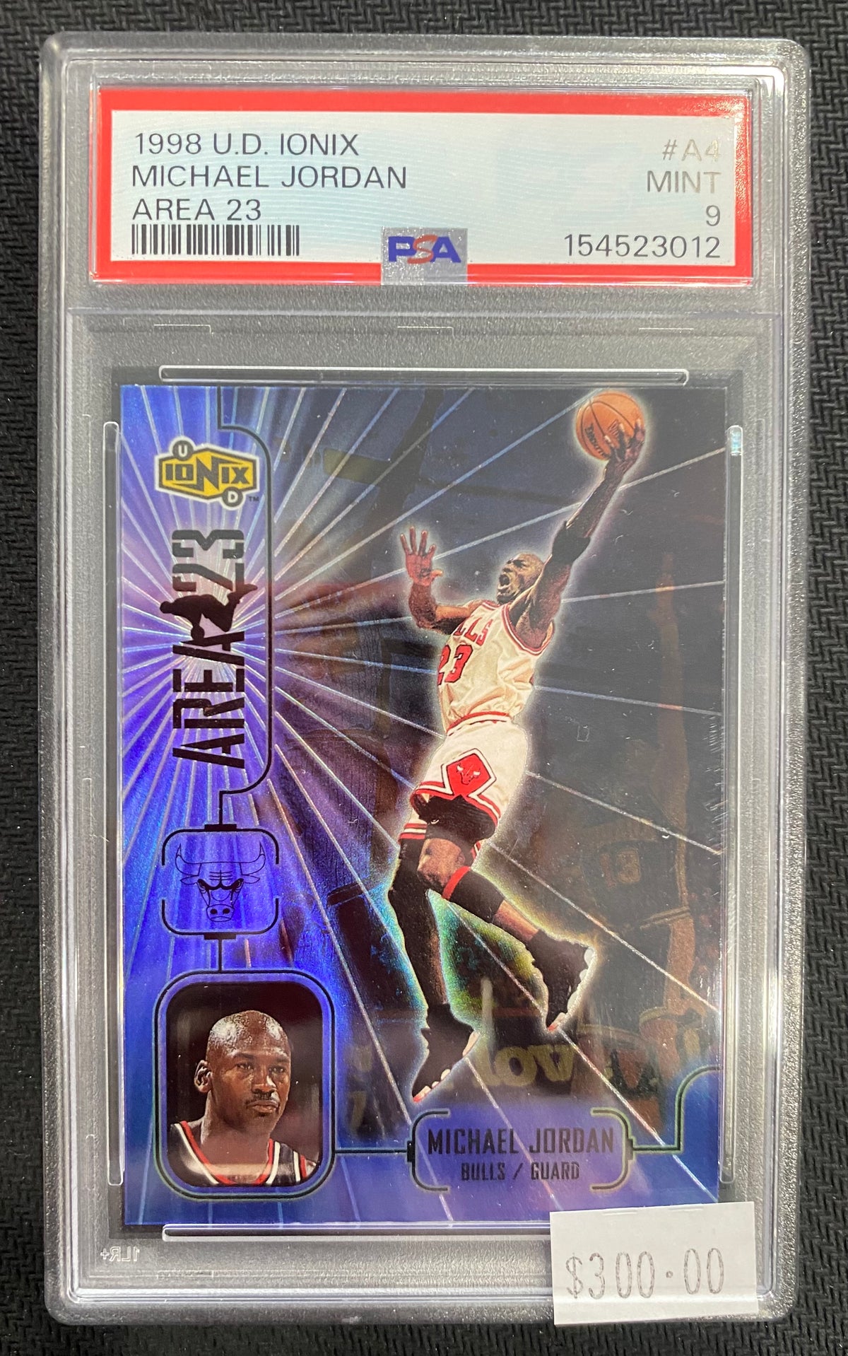1998 Micheal Jordan - U.D. Ionix - Area 23 #A4 PSA 9