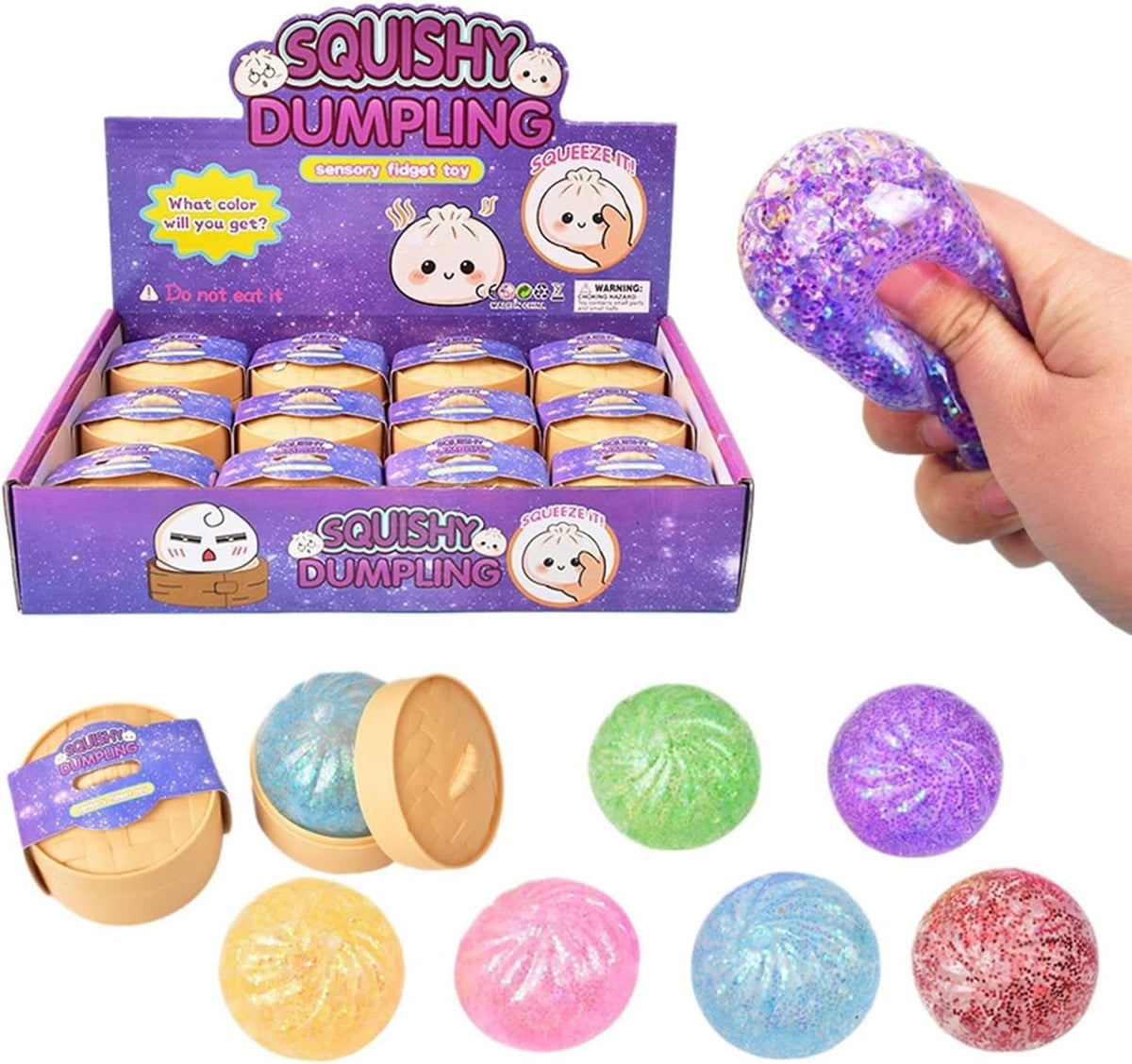 Mini Dumpling Glitter (Single)(Assorted)