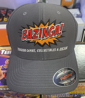 BAZINGA grey flexfit cap L-XL