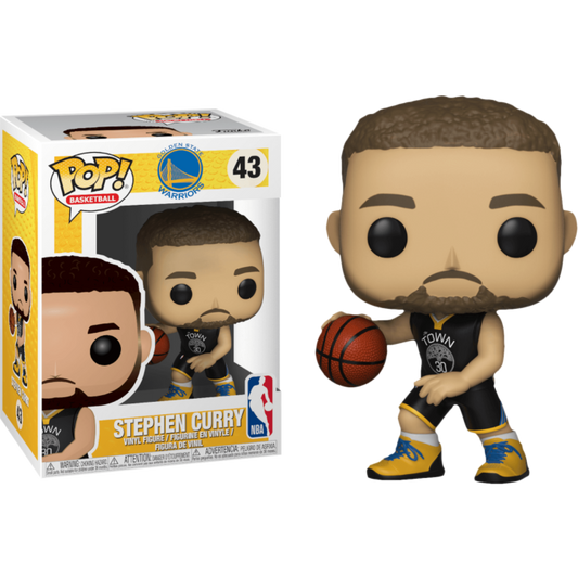 NBA Basketball - Stephen Curry Golden State Warriors Pop! Vinyl Figure #43