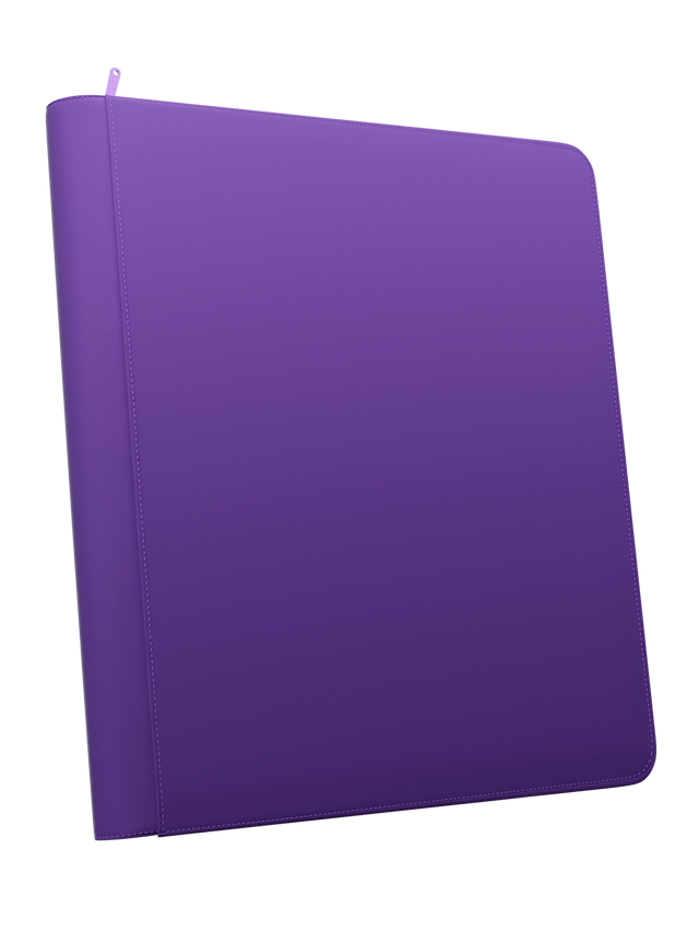 Stealth 12 Pocket Zip Binder - Purple