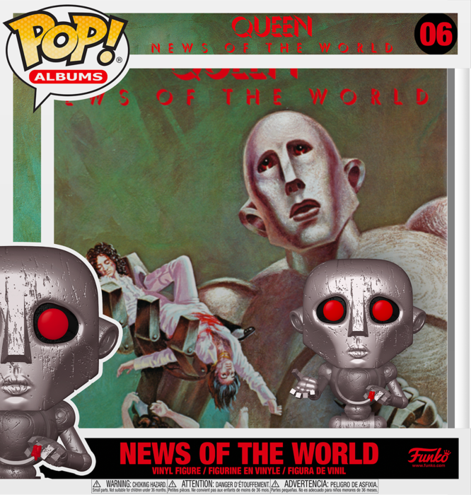 Queen - News of the World Metallic Pop! Albums Vinyl Figure 06