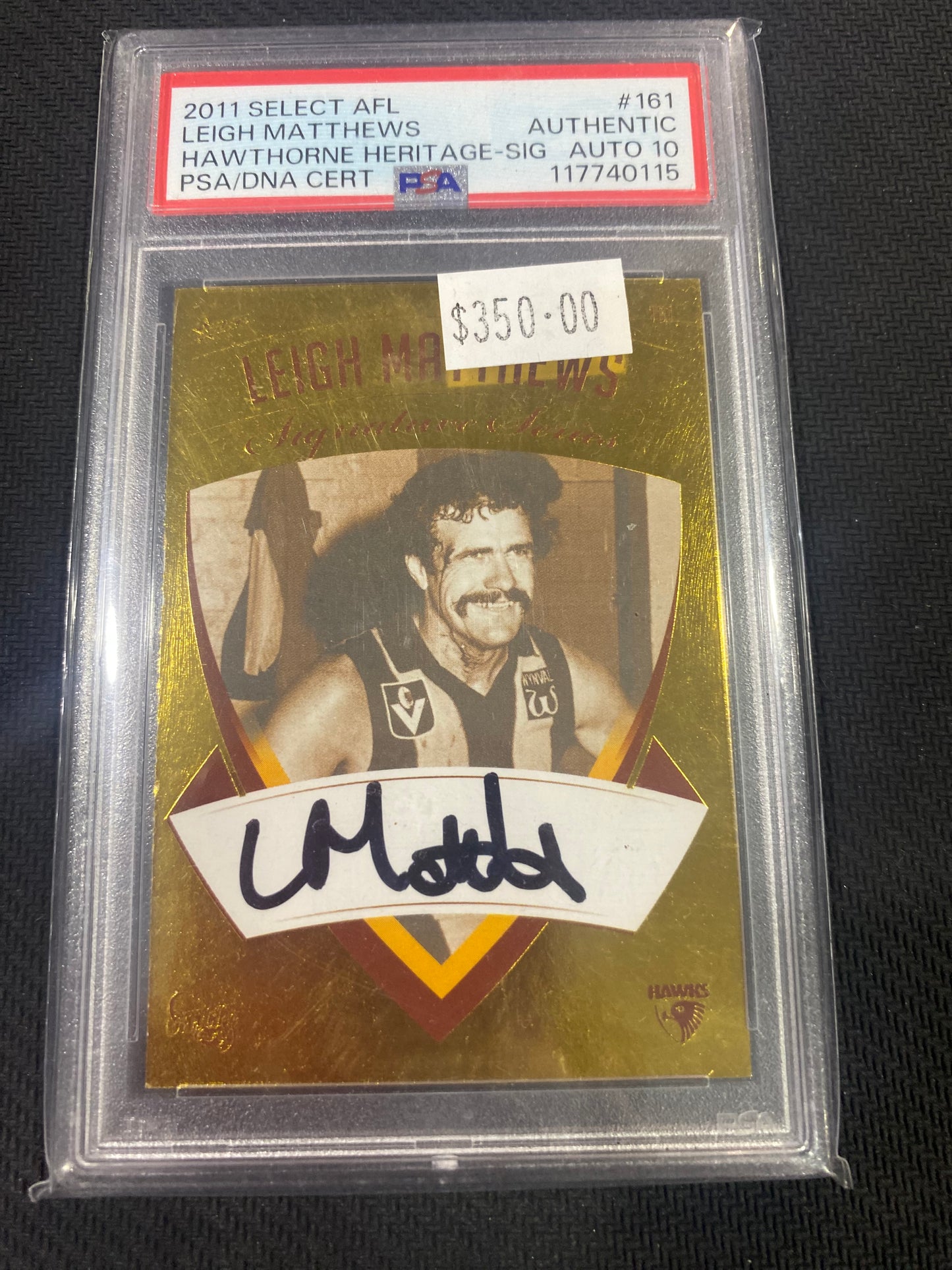 2011 AFL Select - Leigh Matthews - Hawthorne Heritage Signature 154/250