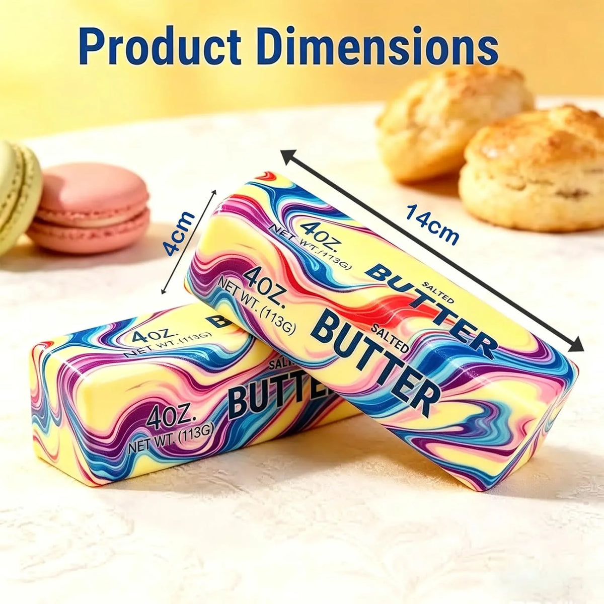 Small Butter Squishy Swirl (Single)(Assorted)