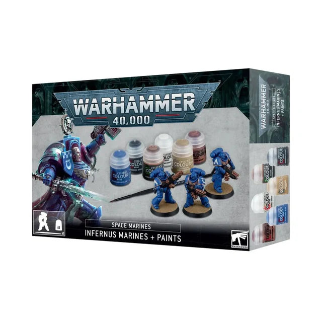 40K Space Marines - Infernus Marines + Paints Set (60-11)