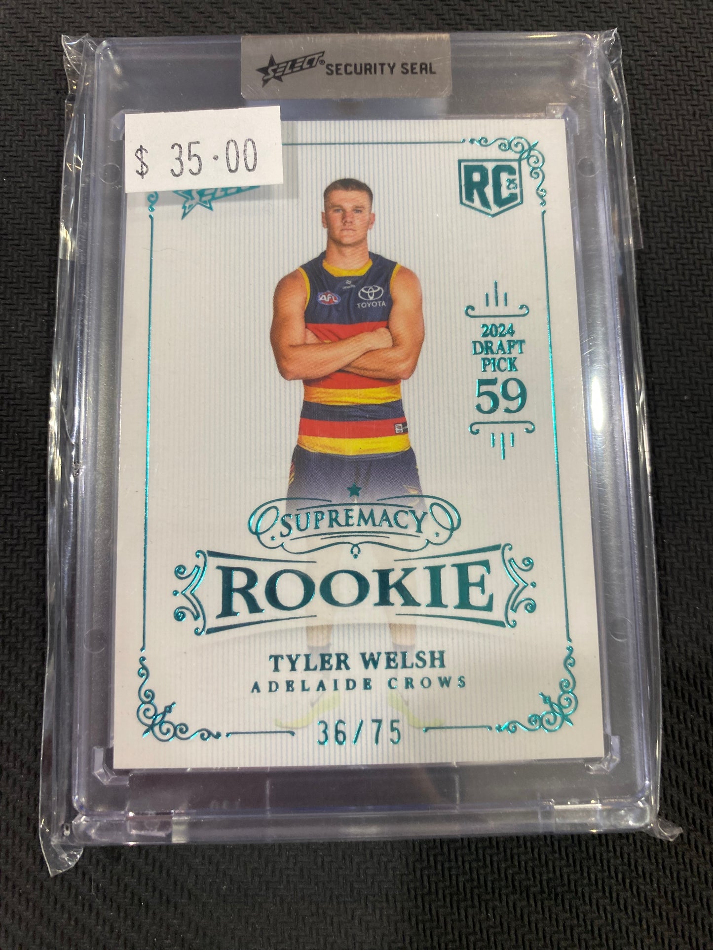 2025 AFL Select Supremacy Rookie - Tyler Welsh - Rookie 35/75