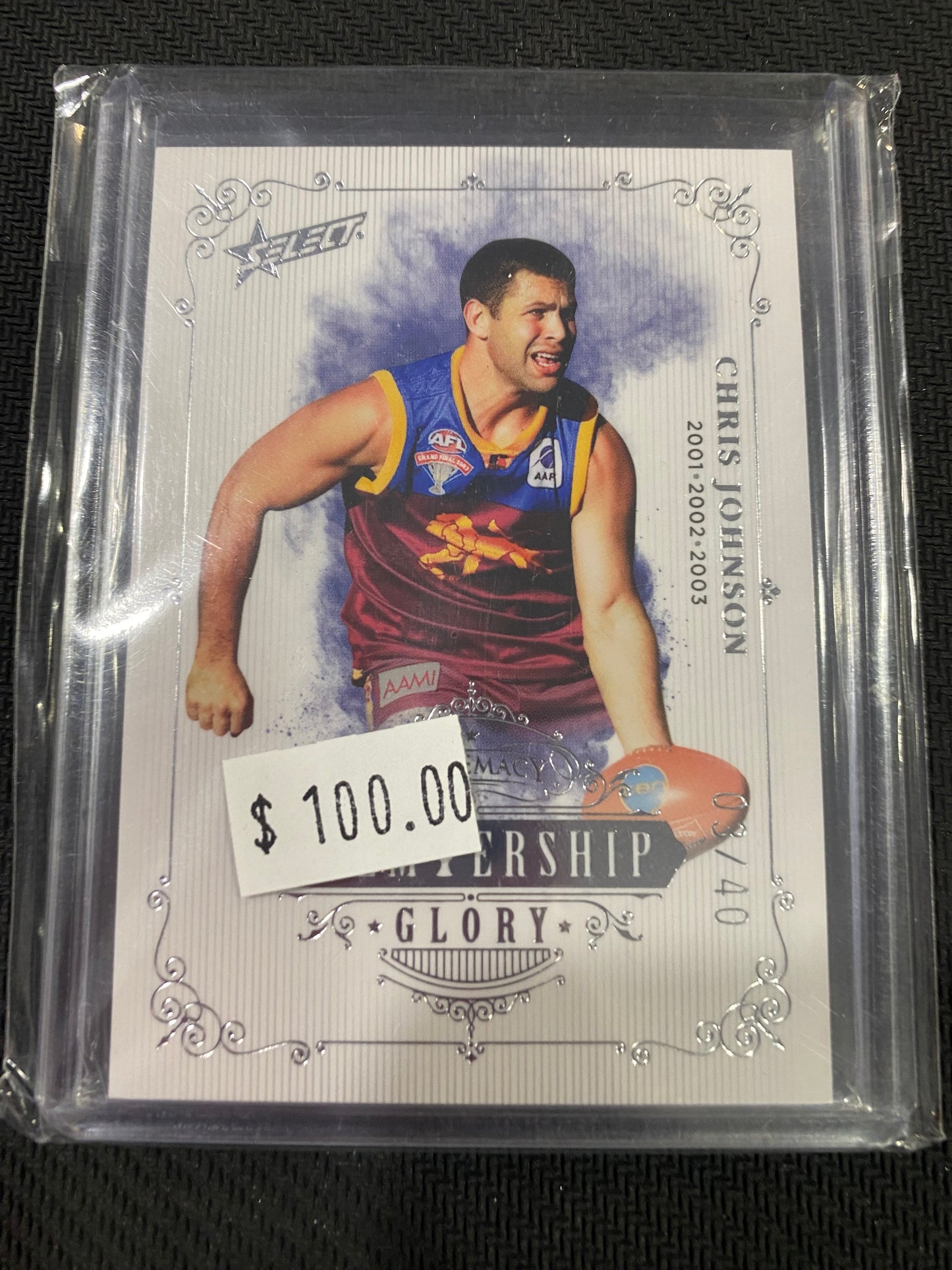 2019 AFL Select Supremacy - Chris Johnson - Premiership Glory Insert 03/40