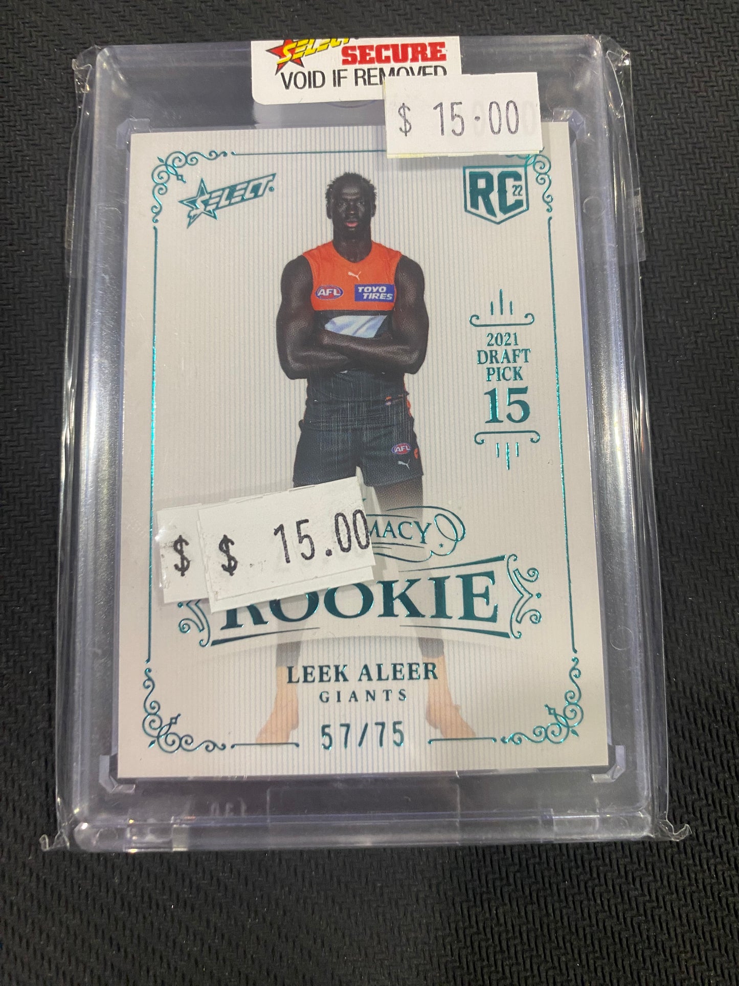 2022 AFL Select Supremacy Rookie - Leek Aleer - Rookie 57/75