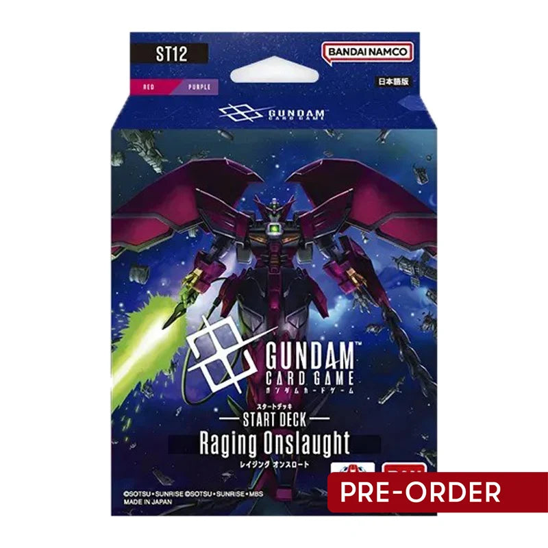 PRE-ORDER 25th SEPTEMBER - Gundam Card Game Raging Onslaught ST12 Starter Deck