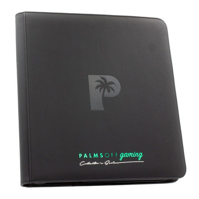 PALMS OFF - Collector's Series 12 (480) Pocket Zip Trading Card Binder - BLACK