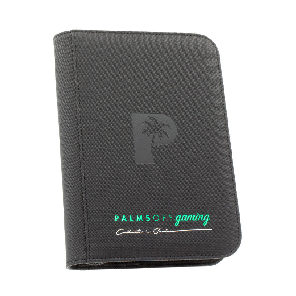 PALMS OFF - Collector's Series 4 (160) Pocket Zip Trading Card Binder - BLACK