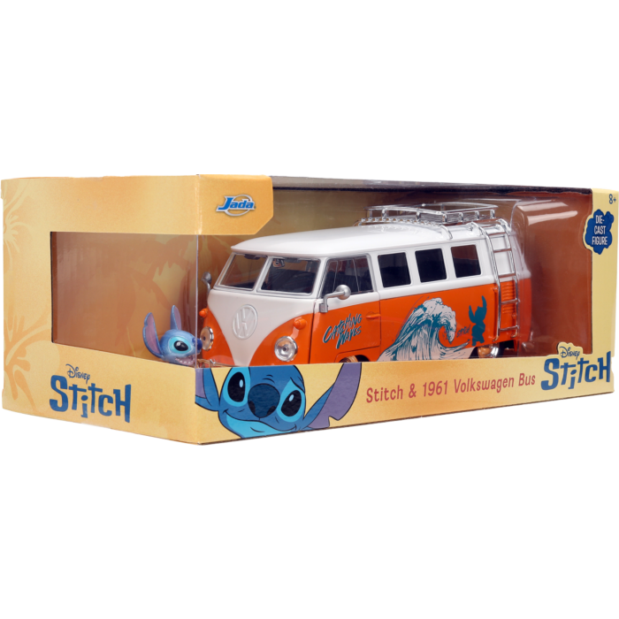 Lilo & Stitch - 1961 Volkswagen Bus with Stitch 1/24th Scale Die-Cast Vehicle Replica