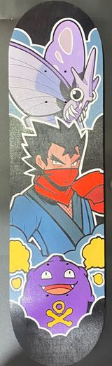 Custom Pokemon Artist Series 1/1 Skateboard Deck - 10 Unique Designs! *Click to see more*