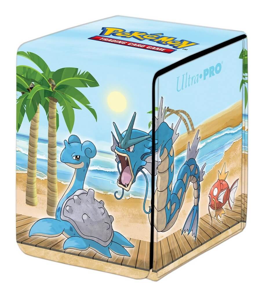 Pokemon Deck Box: Alcove Flip - Gallery Seaside (Lapras & Gyarados)