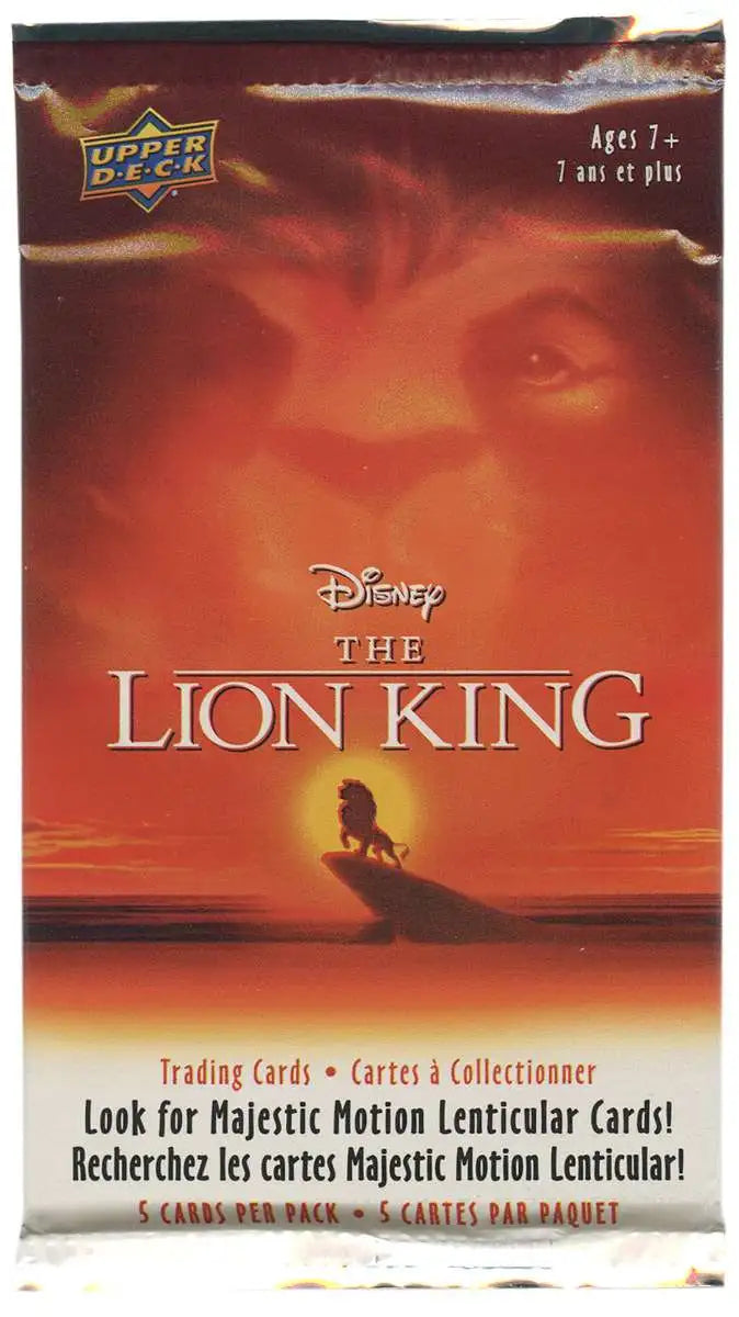 2019 Upper Deck The Lion King Pack (5 cards)