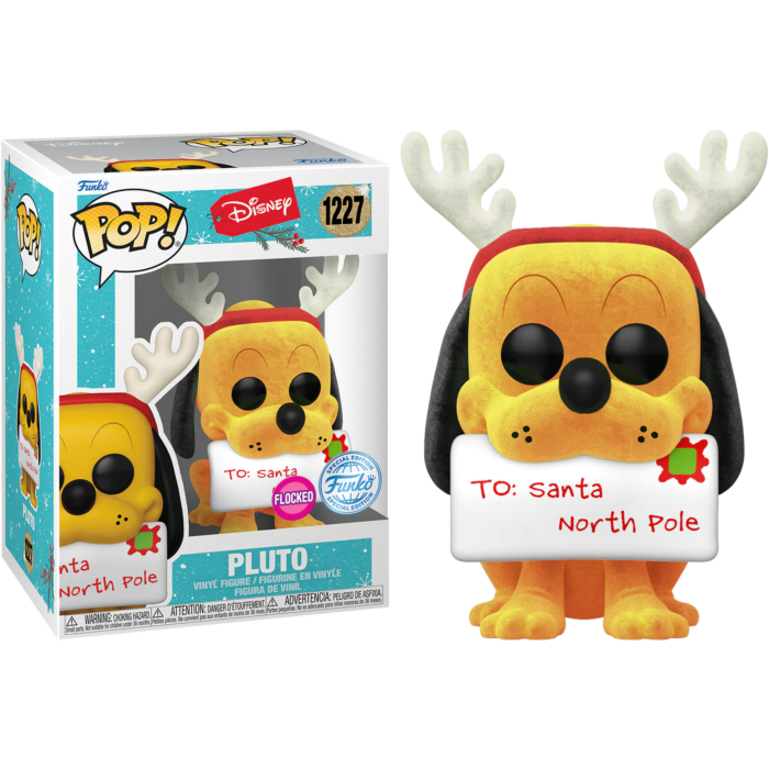 Funko Pop! - Disney: Holiday - Pluto Flocked Pop! Vinyl Figure #1227