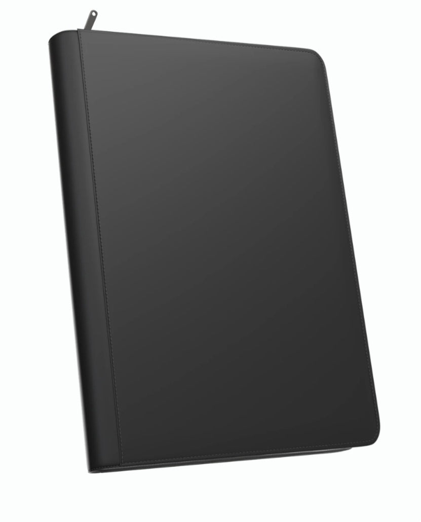 Stealth 9 Pocket Zip Binder - Black