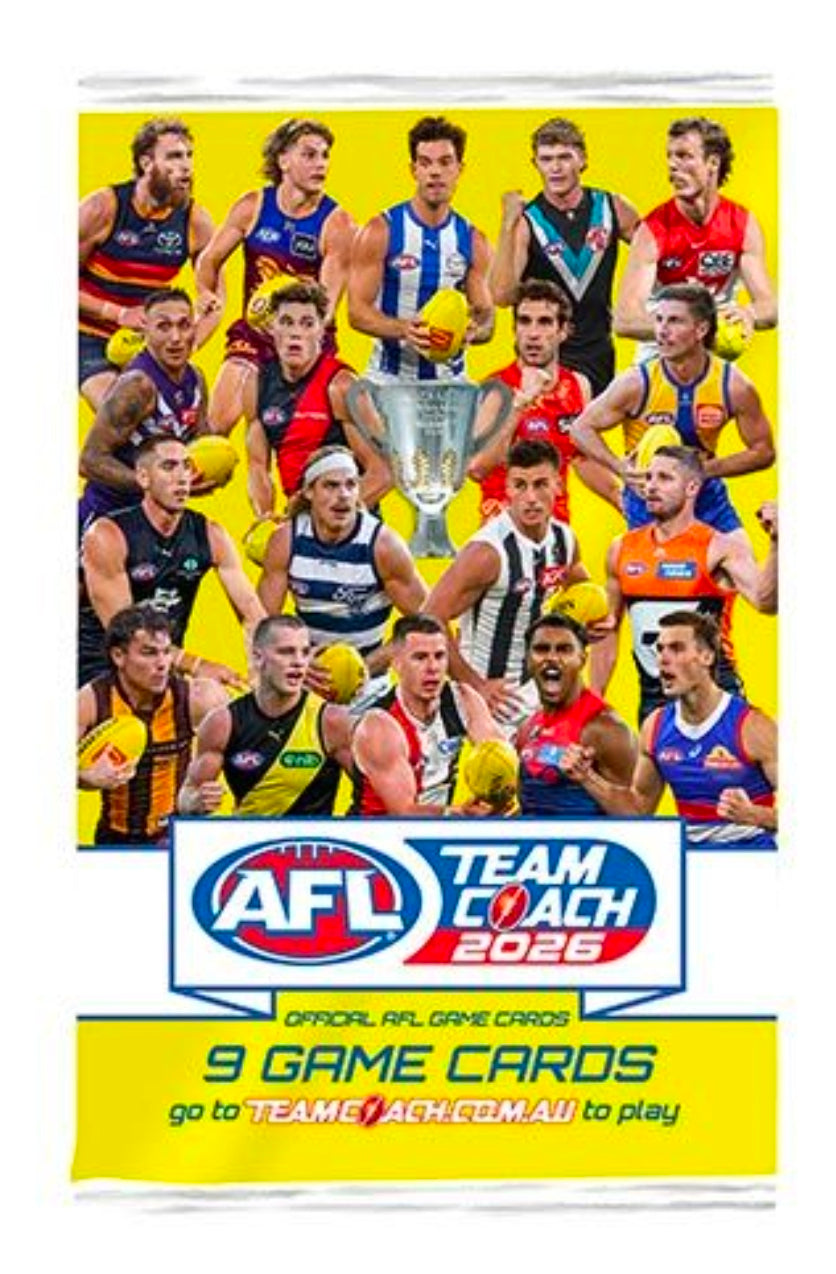 COMING SOON - AFL 2026 Teamcoach Trading Cards - SINGLE PACK