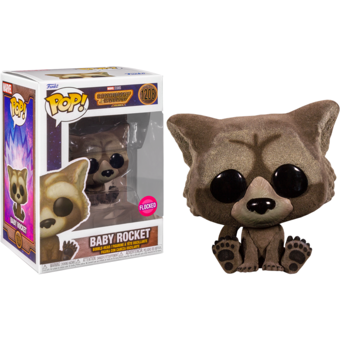Funko Pop! - Guardians of the Galaxy Vol. 3 - Baby Rocket Flocked Pop! Vinyl Figure #1208