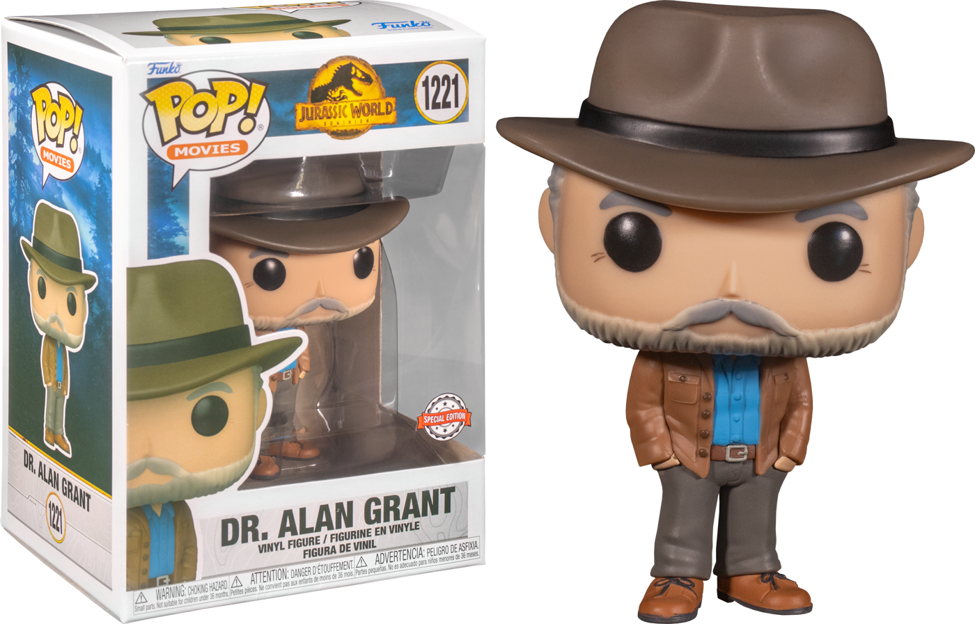 Jurassic World: Dominion - Dr. Alan Grant #1221 Funko Pop Vinyl Figure