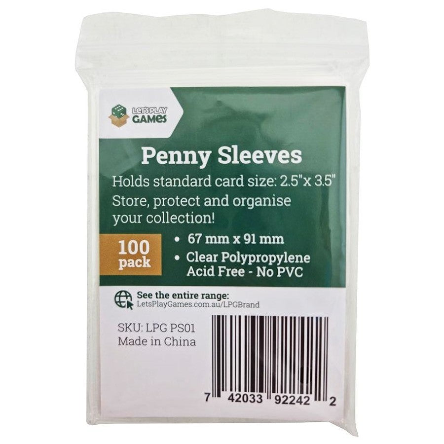 Let's Play Games Penny Sleeves 100 Pack