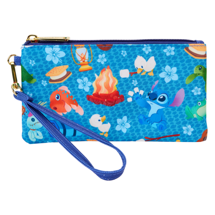 Lilo & Stitch - Camping Cuties 4" Nylon Wristlet Wallet