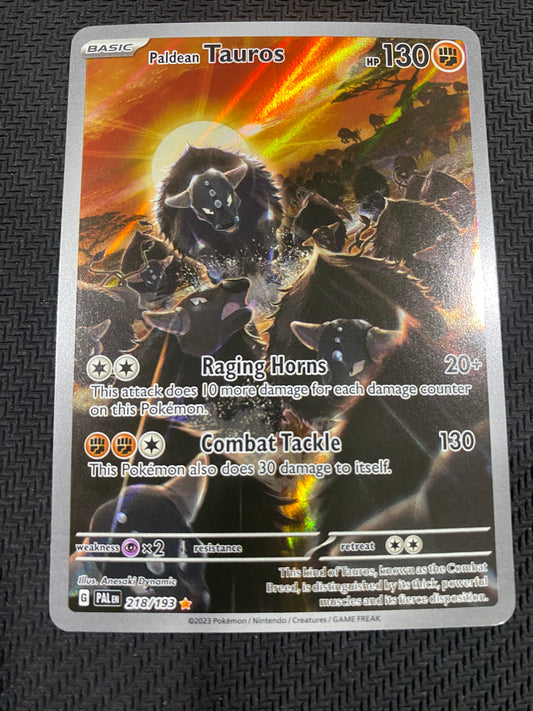 Paldean Tauros 218/193 - Paldean Tauros - Illustration Rare