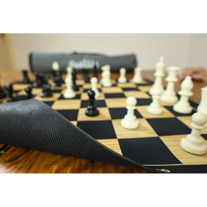 LPG Classics Club Chess Set - Black Woodgrain