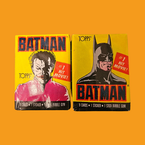 1989 Topps BatmanWax Packs Batman & Joker Set(1 of each)