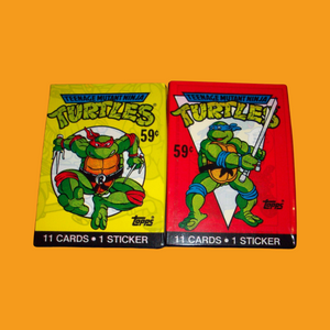 RETRO - 1989 Topps Teenage Mutant Ninja Turtles sng pk