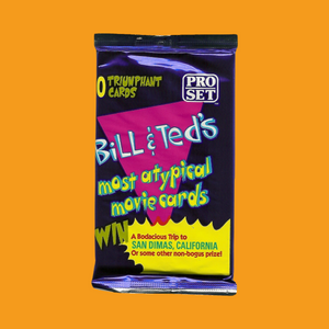 RETRO - 1991 Pro Set Bill & Teds Most Atypical Movie Cards sng pk