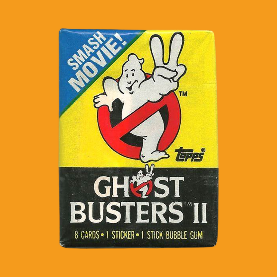 RETRO- 1989 Topps Ghost Busters 2 Wax Pack Sng pk