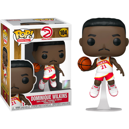 NBA Basketball - Dominique Wilkins Atlanta Hawks Pop! Vinyl Figure #104