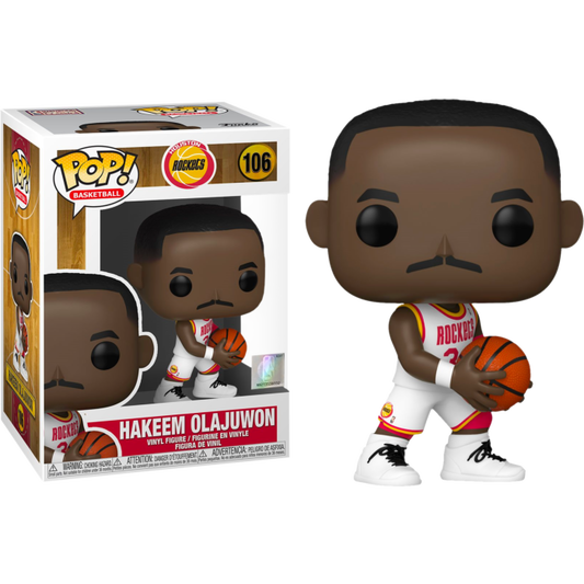 NBA Basketball - Hakeem Olajuwon Houston Rockets Pop! Vinyl Figure #106