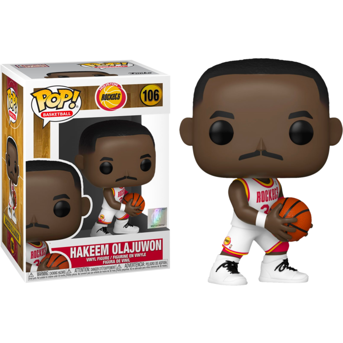 NBA Basketball - Hakeem Olajuwon Houston Rockets Pop! Vinyl Figure #106