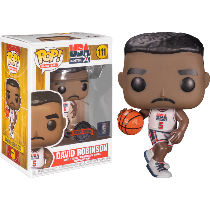 NBA Basketball - David Robinson 1992 Team USA Jersey Pop! Vinyl Figure #111