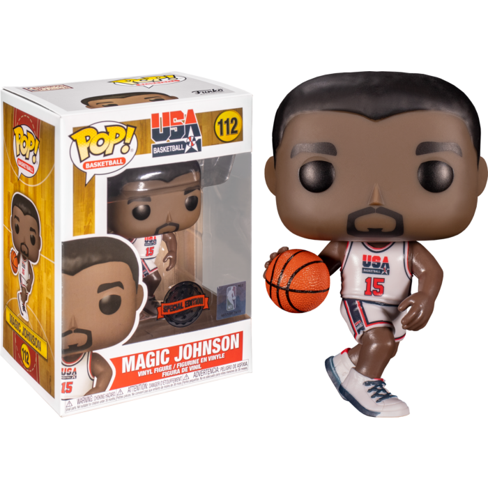 NBA Basketball - Magic Johnson 1992 Team USA Jersey Pop! Vinyl Figure #112