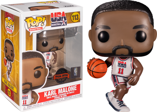 NBA Basketball - Karl Malone 1992 Team USA Jersey Pop! Vinyl Figure #113