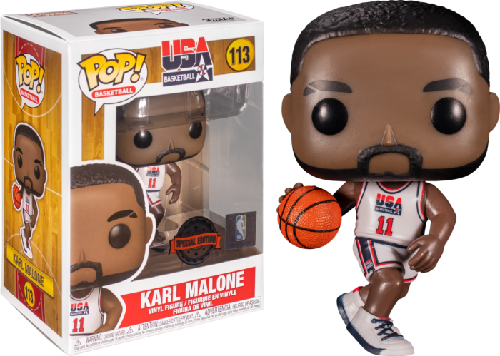 NBA Basketball - Karl Malone 1992 Team USA Jersey Pop! Vinyl Figure #113