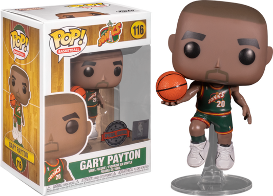 NBA Basketball - Gary Payton Seattle SuperSonics 1996 Away Jersey Pop! Vinyl Figure #116