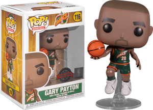 NBA Basketball - Gary Payton Seattle SuperSonics 1996 Away Jersey Pop! Vinyl Figure #116
