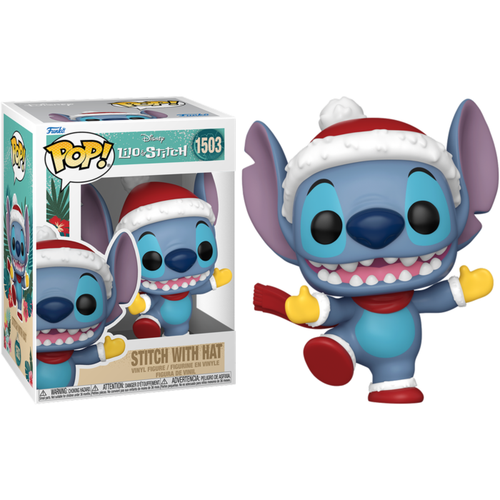 Lilo & Stitch: Holiday - Stitch with Santa Hat Pop! Vinyl Figure #1503