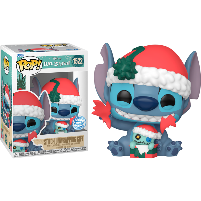Lilo & Stitch - Stitch Unwrapping Gift (Holiday) Pop! Vinyl Figure #1522