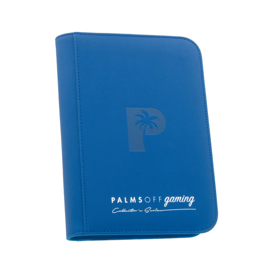 Palms Off Gaming - Collector's Series 4 (160) Pocket Zip Trading Card Binder - BLUE