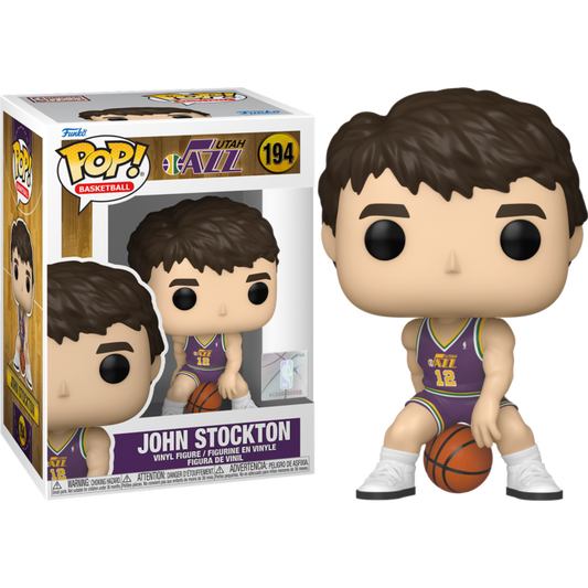 NBA Basketball: Rookie Season - John Stockton Utah Jazz Pop! Vinyl Figure #194