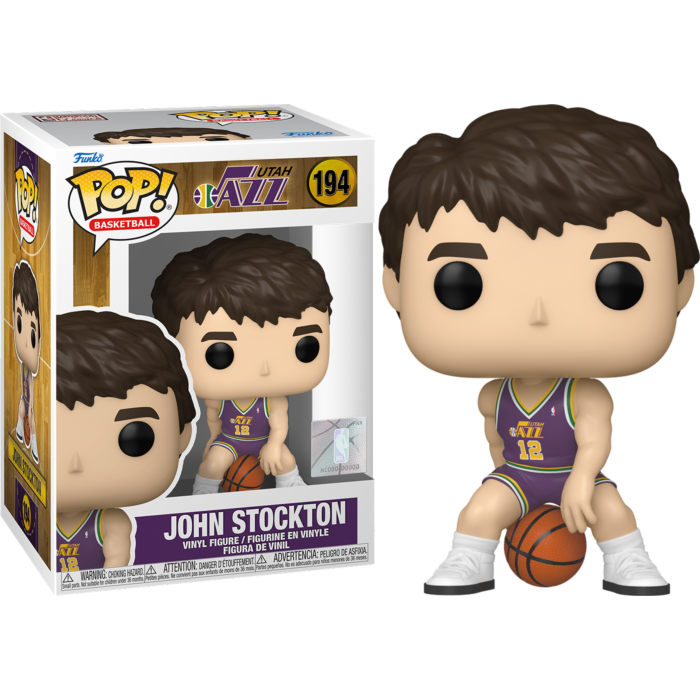 NBA Basketball: Rookie Season - John Stockton Utah Jazz Pop! Vinyl Figure #194