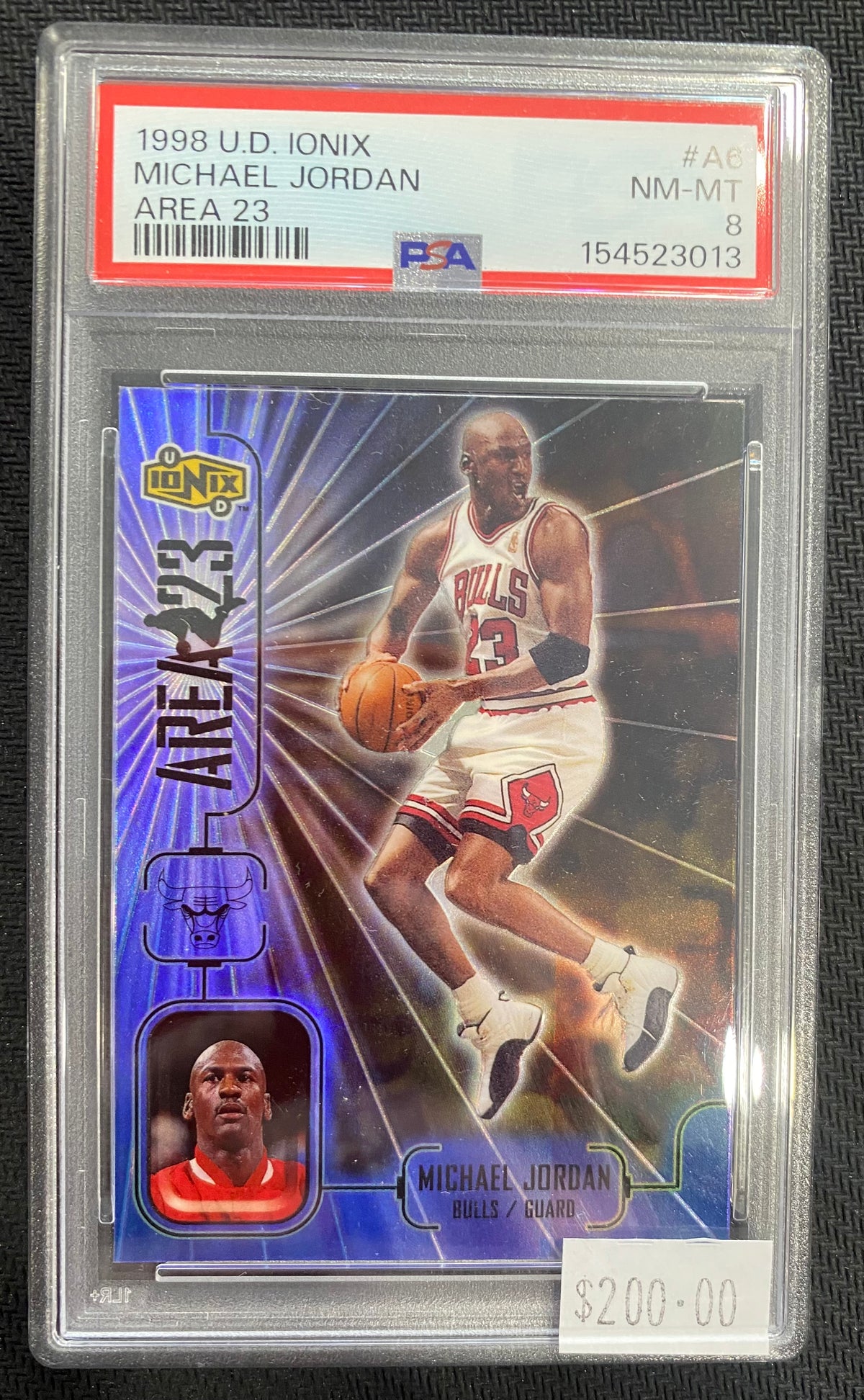 1998 Michael Jordan - U.D. Ionix - Area 23 #A6 PSA 8