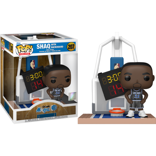 NBA Basketball - Shaq with Backboard (Orlando Magic) Deluxe Pop! Vinyl Figure #207
