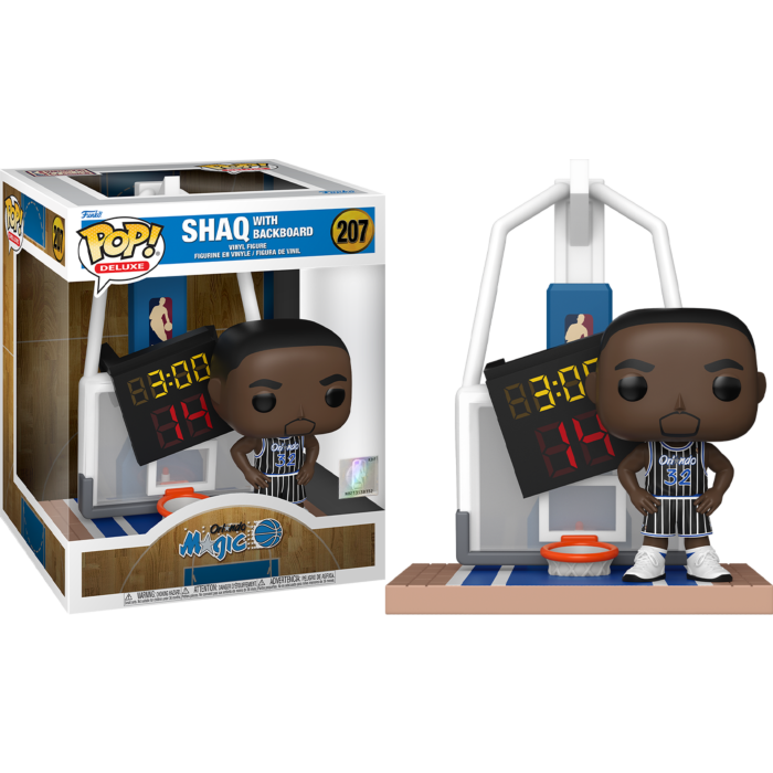 NBA Basketball - Shaq with Backboard (Orlando Magic) Deluxe Pop! Vinyl Figure #207