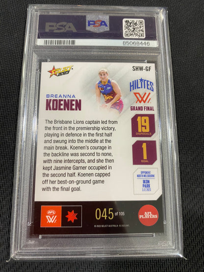 2023 AFLW Select - Breanna Koenen - PSA 10 - Season 8 Hilites 45/105